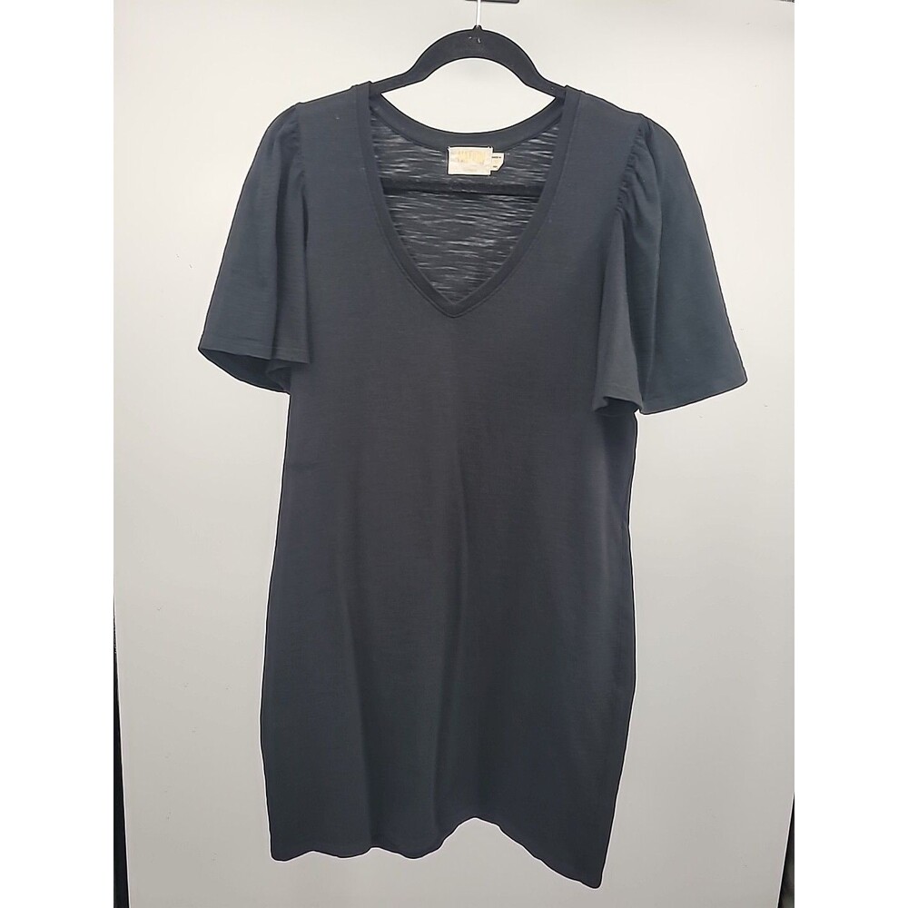 Nation LTD Black Shift Dress Sz M Beachy Vacation Breathable Neutral Capsule